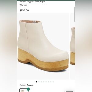 Kelsi Dagger hill clog bootie cream